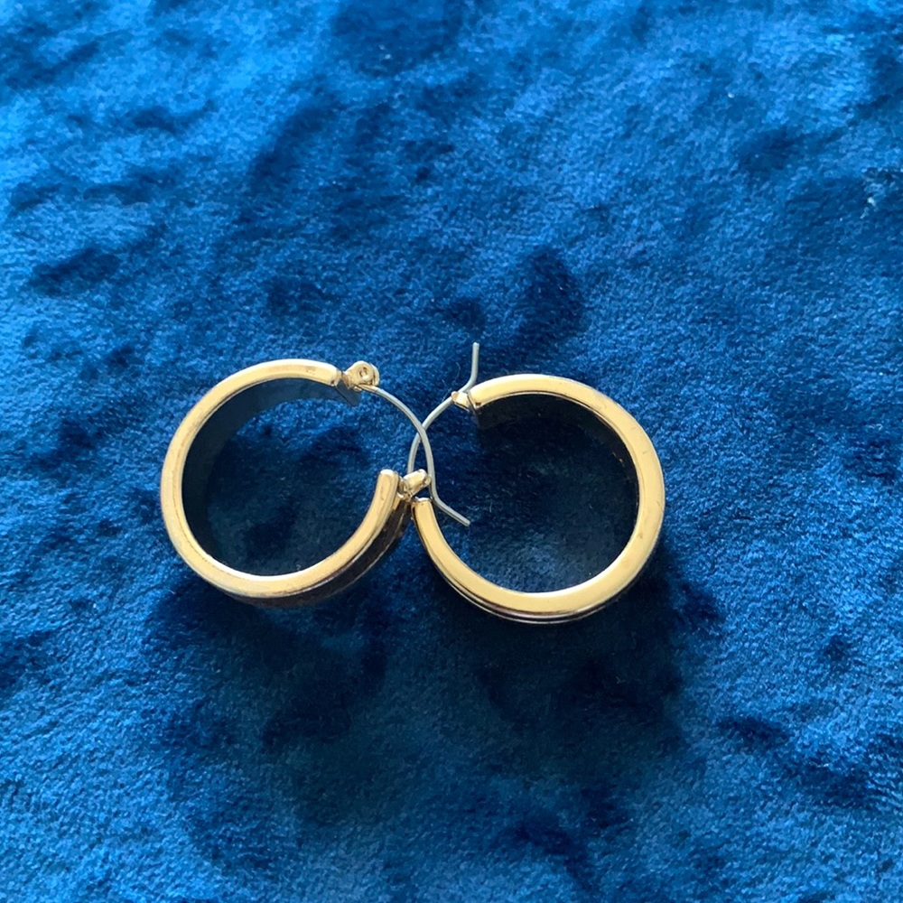 Gold hoop earrings